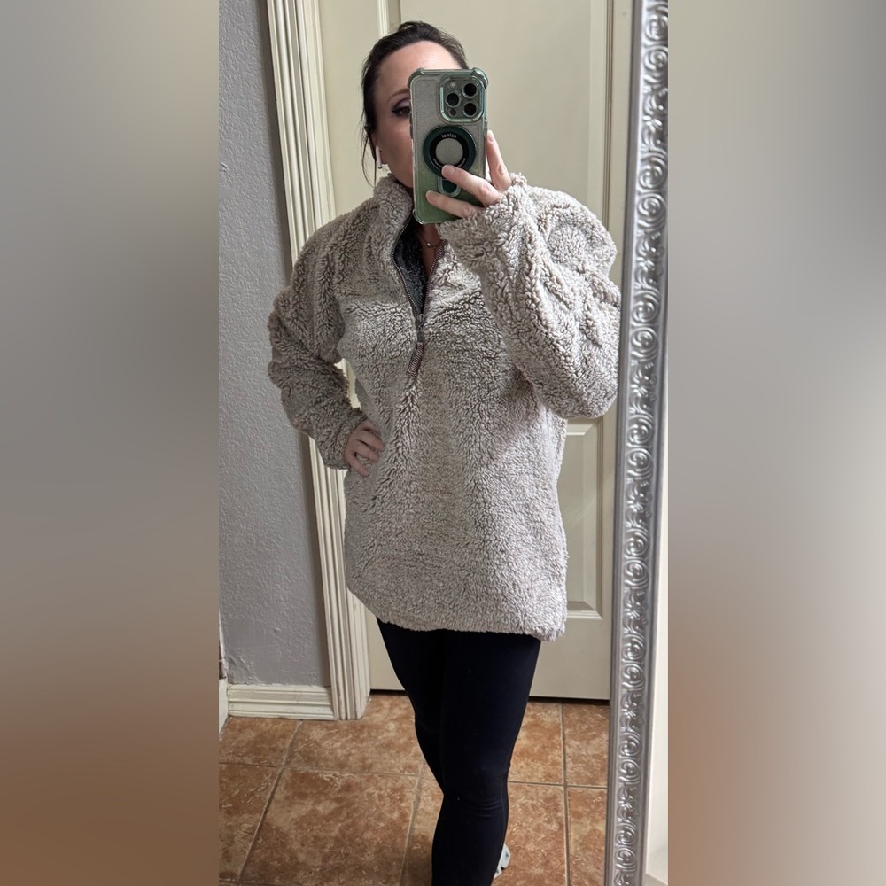 True Grit Cream Sherpa Sweater